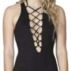 Carman lace up bodysuit small